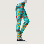 Leggings Motif multicolore créatif abstrait moderne (Droite)