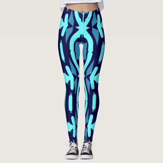 Leggings Motif multicolore transparent "Ratti_Creative_Arts (Devant)