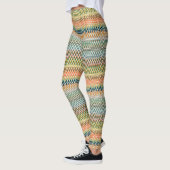 Leggings Motif multicolore Zigzag (Gauche)
