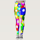 Leggings Motif multilingue simple à distance (Devant)