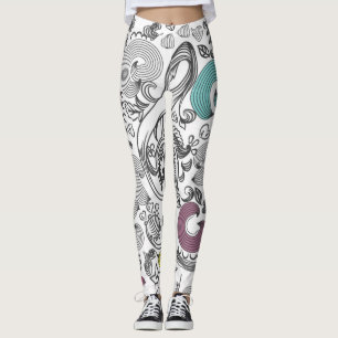 Leggings Motif musical