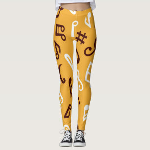 Leggings Motif musical