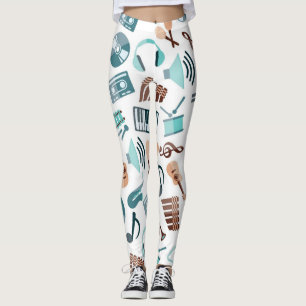 Leggings Motif musical