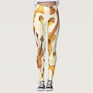 Leggings Motif musical