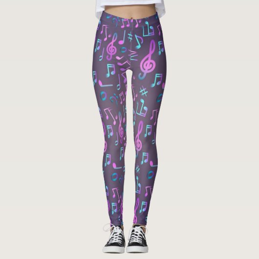 Leggings Motif musical (Devant)