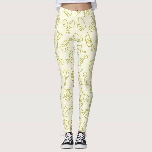 Leggings Motif musical (Devant)