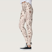 Leggings Motif musical (Gauche)