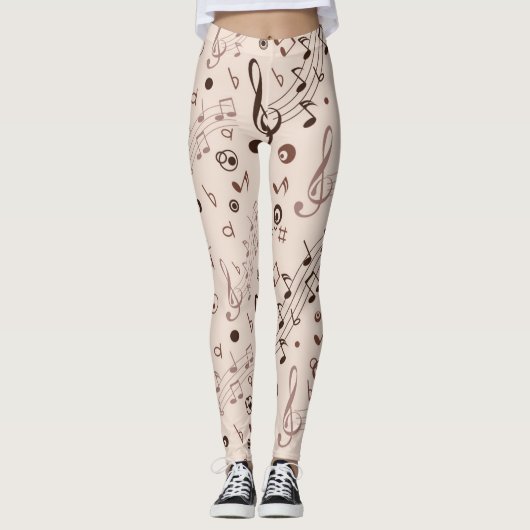 Leggings Motif musical (Devant)