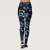 Leggings Motif musical (Dos)