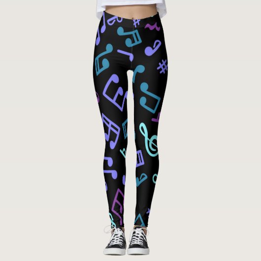 Leggings Motif musical (Devant)
