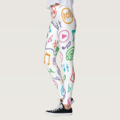 Leggings Motif musical (Gauche)