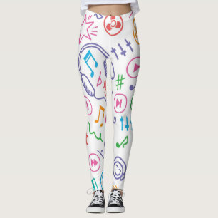 Leggings Motif musical