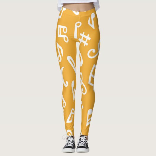 Leggings Motif musical (Devant)