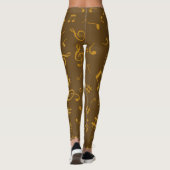 Leggings Motif musical (Dos)