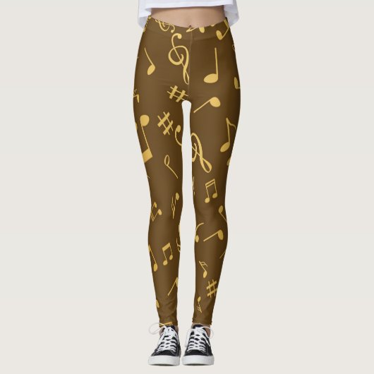 Leggings Motif musical (Devant)