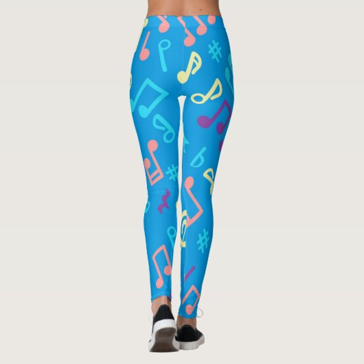 Leggings Motif musical (Dos)