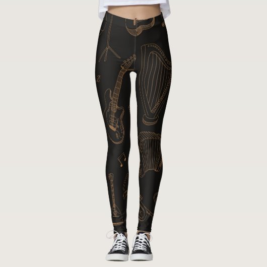 Leggings Motif musical (Devant)