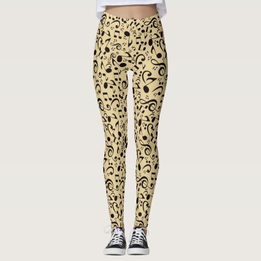 Leggings Motif musical (Devant)