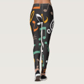 Leggings Motif musical (Dos)