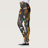 Leggings Motif musical (Gauche)