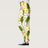 Leggings Motif Naïve Green Black Tree (Gauche)