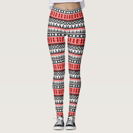 Leggings Motif natif Aztec (Devant)