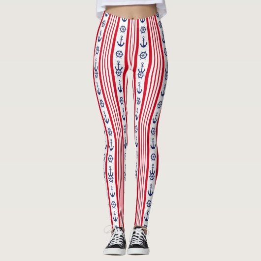 Leggings Motif nautique (Devant)