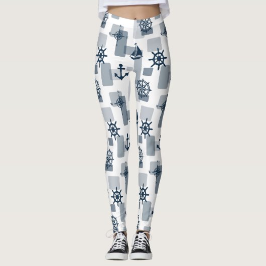 Leggings Motif nautique (Devant)