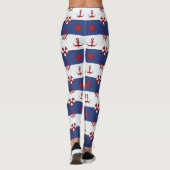 Leggings Motif nautique de bannière étoilée (Dos)