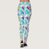 Leggings Motif Neon Lightning Bolts & Stars (Dos)