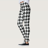 Leggings Motif noir blanc de Houndstooth (Gauche)
