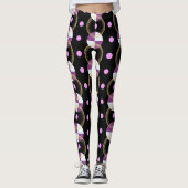Leggings Motif noir coloré (Devant)