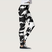 Leggings Motif noir et blanc de dinosaure (Droite)