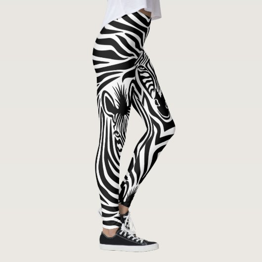 Leggings Motif noir et blanc d'impression à la mode de (Droite)