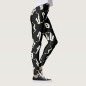 Leggings Motif noir et blanc saxophone (Droite)