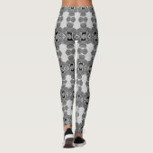 Leggings Motif noir et gris (Dos)