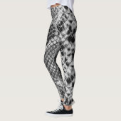 Leggings Motif noir et gris de peau de serpent (Gauche)