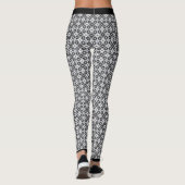 Leggings Motif noir, gris et blanc (Dos)