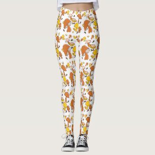 Leggings Motif nostalgique de champignons