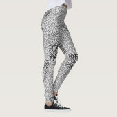 Leggings Motif numérique 01 avec fond gris clair (Droite)