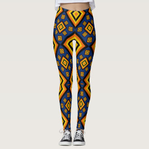 Leggings Motif numérique géométrique Abstrait