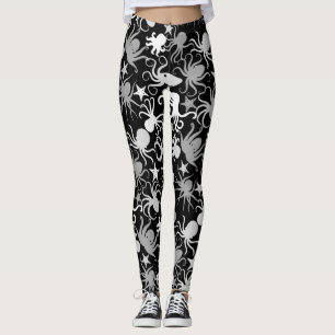 Leggings Motif octopus.b Black BG