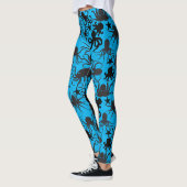 Leggings Motif octopus.w LBlue BG (Gauche)