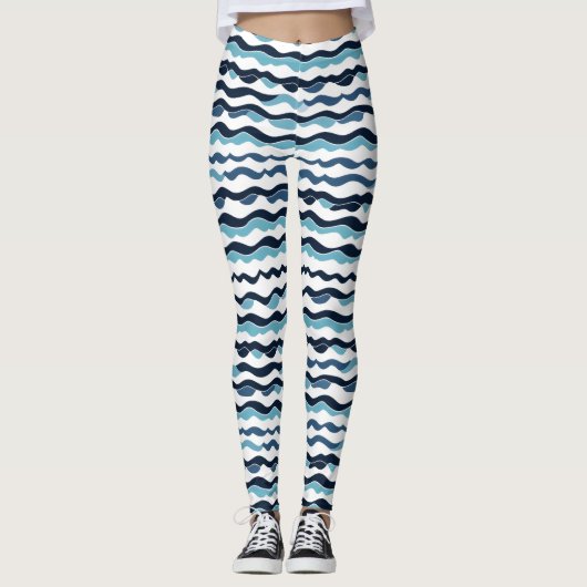 Leggings Motif ondulé (Devant)