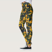 Leggings Motif Orange Chat (Gauche)