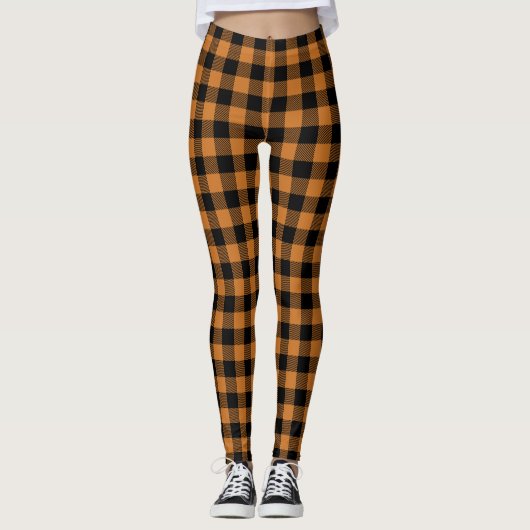 Leggings motif orange citrouille (Devant)