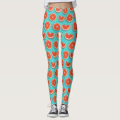 Leggings Motif orange juteux doux (Devant)