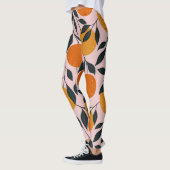 Leggings Motif orange vibrant (Gauche)