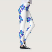 Leggings Motif orchidées bleues (Droite)