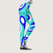 Leggings Motif Paisley bleu clair (Droite)